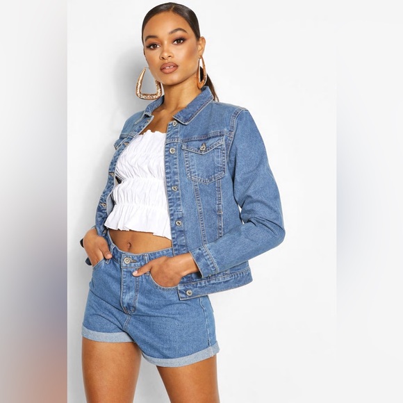 Jean Jacket w/ pockets - Picture 1 of 4